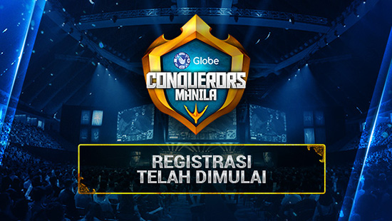 turnamen league of legends globe conquerors manila 2018 indonesia qualifiers juni 2018 logo