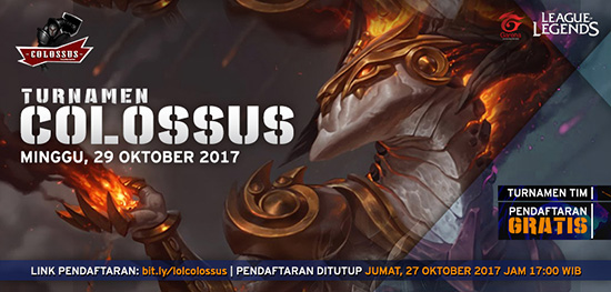 tourney lol colossus oktober 2017 poster