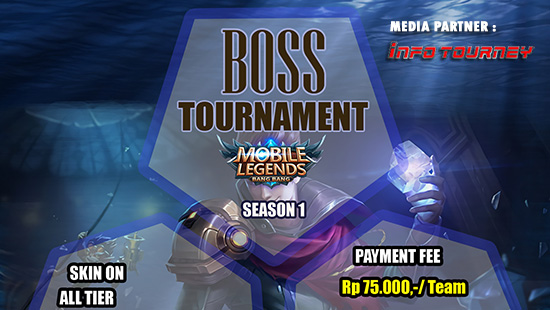 turnamen mobile legends boss tournament season 1 september 2018 logo