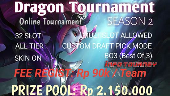 turnamen mobile legends dragon tournament season 2 agustus 2018 logo