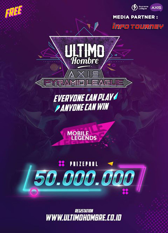 turnamen mobile legends ultimohombre agustus 2018 poster