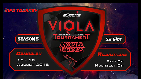 turnamen mobile legends viola esports season 5 agustus 2018 logo