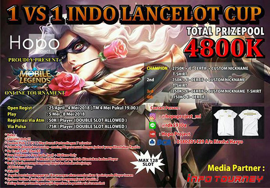 turnamen mobile legends indo lancelot cup mei 2018 poster