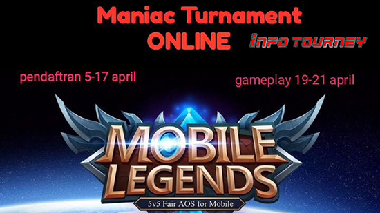 turnamen mobile legends maniac april 2018 logo