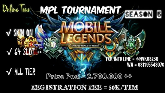 turnamen mobile legends mpl season5 april 2018 poster