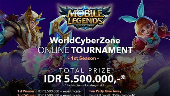 turnamen mobile legends world cyber zone season 1 april 2018 logo