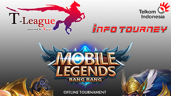 turnamen mobile legends t league powered by WiFi id februari 2018 logo