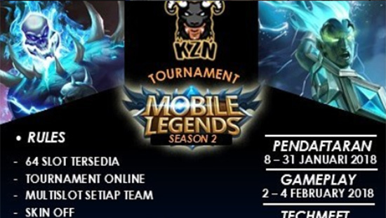 turnamen mobile legends kzn season 2 februari 2018 logo
