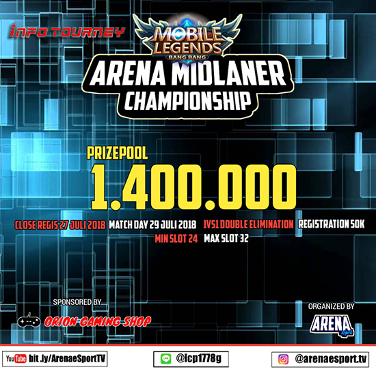 turnamen mobile legends arena midlaner championship juli 2018 poster