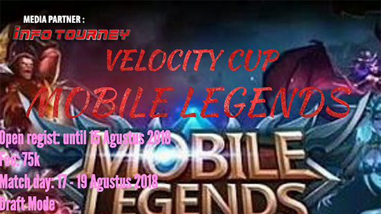 turnamen mobile legends velocity cup season 1 agustus 2018 logo