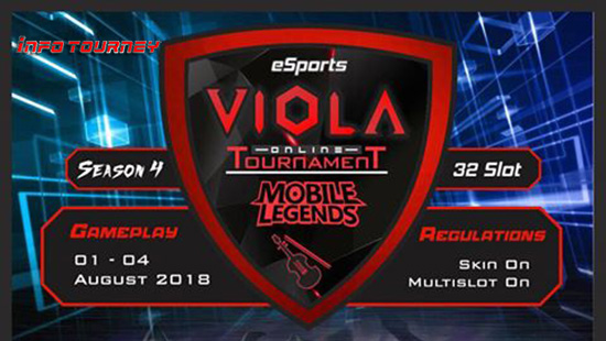 turnamen mobile legends viola esports season 4 agustus 2018 logo