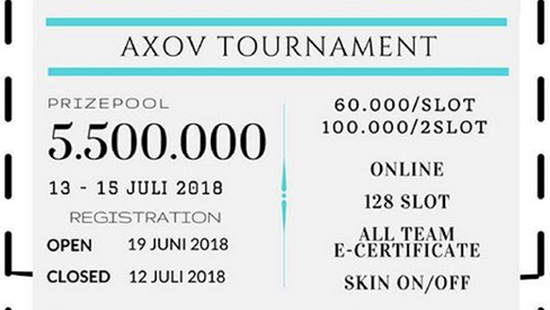 turnamen mobile legends avox tournament season 9 juli 2018 logo