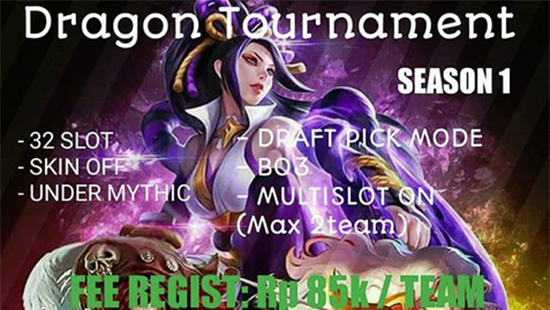 turnamen mobile legends dragon tournament season 1 juli 2018 logo