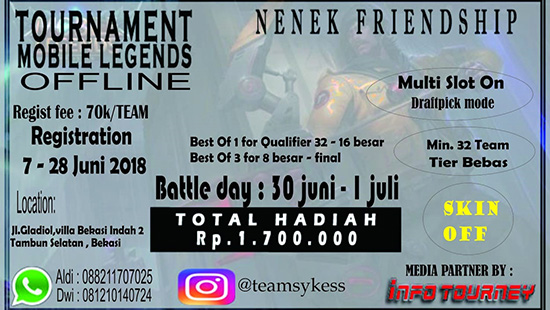 turnamen mobile legends nenek friendship juni 2018 logo