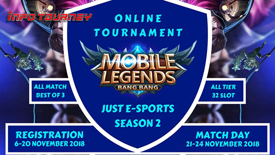 turnamen ml mole mobile legends just esports season 2 november 2018 logo