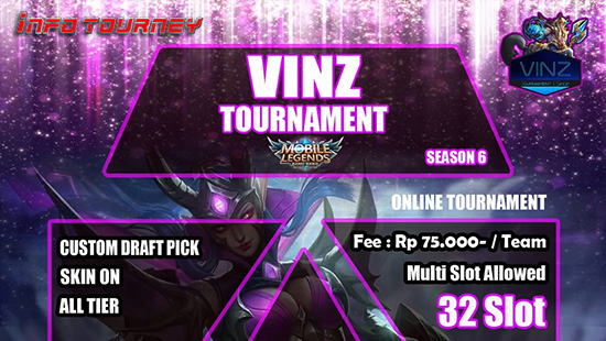 turnamen ml mole mobile legends vinz tournament season 6 oktober 2018 logo