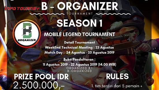 turnamen ml mole mobile legends agustus 2019 b organizer season 1 logo
