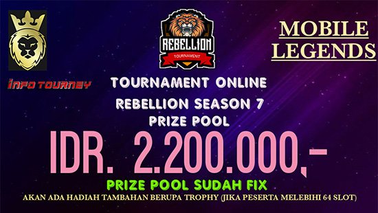 turnamen ml mole mobile legends agustus 2019 rebellion season 7 logo