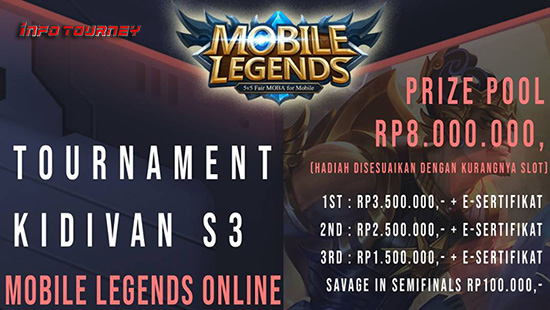 turnamen ml mole mobile legends september 2019 kidivan season 3 logo