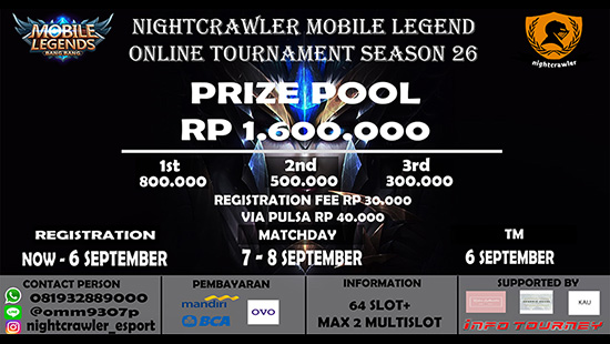 turnamen ml mole mobile legends september 2019 nightcrawler season 26 logo