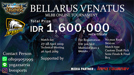 turnamen ml mole mobile legends bellarus venatus april 2019 logo