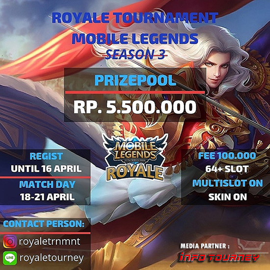 turnamen ml mole mobile legends royale tournament season 3 april 2019 poster