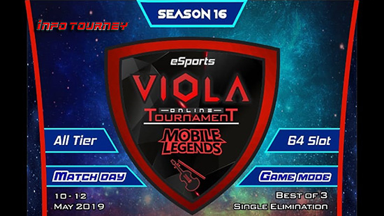 turnamen ml mole mobile legends viola esports season 16 mei 2019 logo