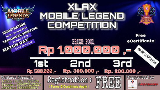turnamen ml mole mobile legends xlax esport april 2019 logo