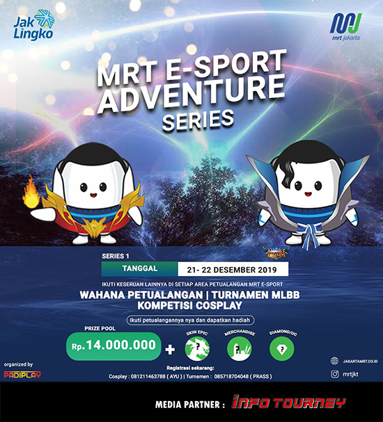 turnamen ml mole mobile legends desember 2019 mlbb x mrt poster