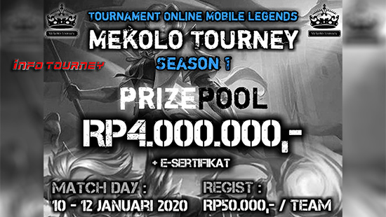 turnamen ml mole mobile legends januari 2020 mekolo season 1 logo