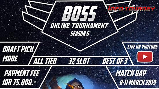 turnamen ml mole mobile legends boss tournament season 6 maret 2019 logo