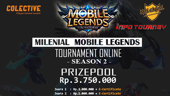 turnamen ml mole mobile legends milenial season 2 februari 2019 logo