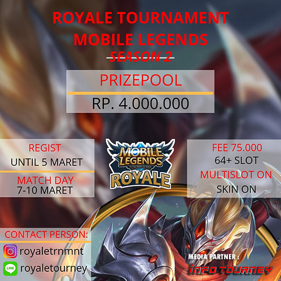 turnamen ml mole mobile legends royale tournament season 2 maret 2019 poster