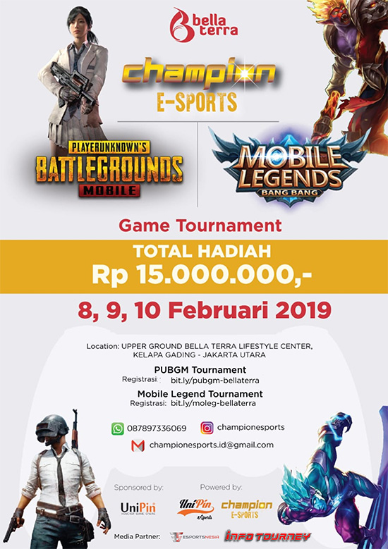 turnamen ml mole mobile legends bella terra champion esports februari 2019 poster