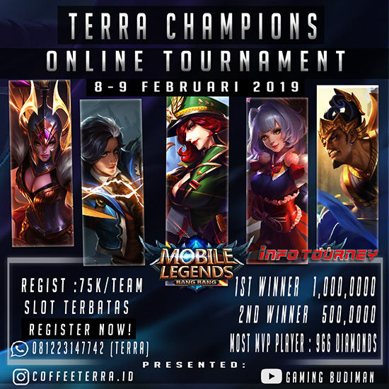 turnamen ml mole mobile legends terra champions februari 2019 poster