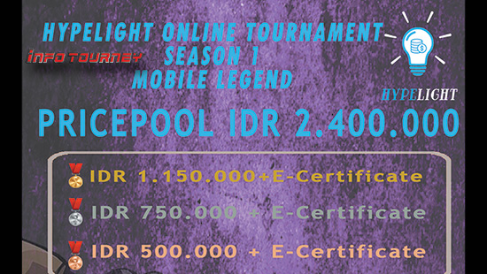 turnamen ml mole mobile legends juli 2019 hypelight season 1 logo