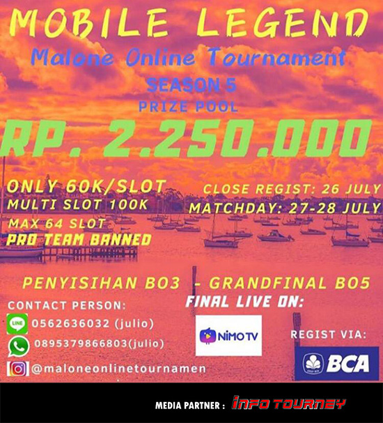 turnamen ml mole mobile legends juli 2019 malone season 5 poster