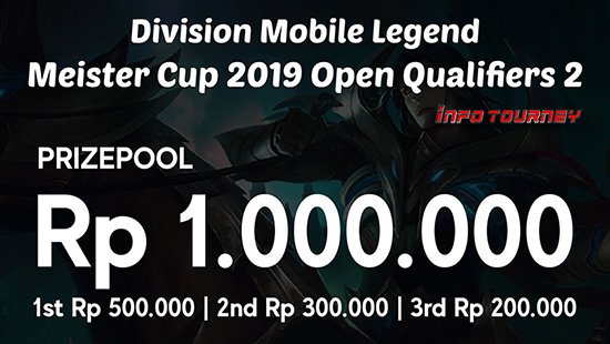 turnamen ml mole mobile legends juli 2019 meister division cup 2019 open qualifiers 2 logo