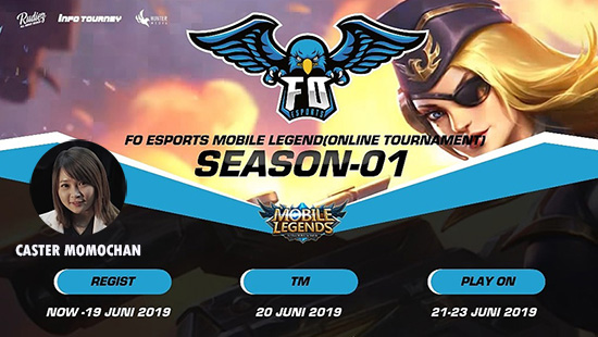 turnamen ml mole mobile legends juni 2019 fo esports season 1 logo