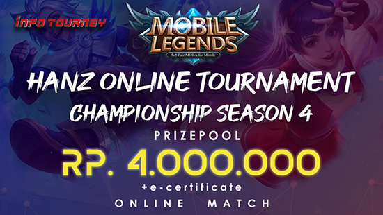turnamen ml mole mobile legends juni 2019 hanz online tournament season 4 logo