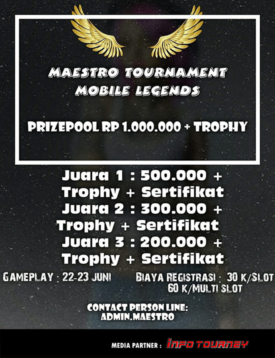 turnamen ml mole mobile legends juni 2019 maestro season 1 poster