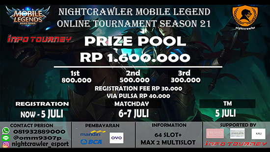 turnamen ml mole mobile legends juni 2019 nightcrawler season 21 logo