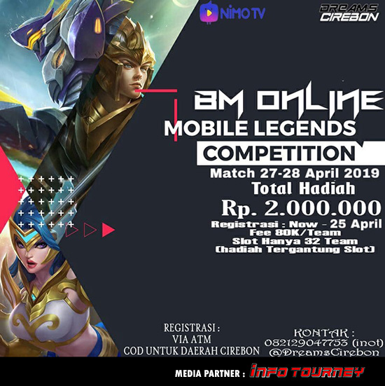turnamen ml mole mobile legends bm tournament online april 2019 poster