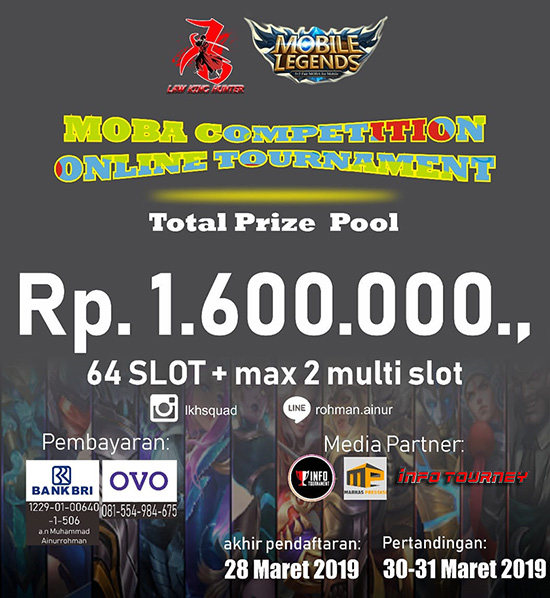 turnamen ml mole mobile legends moba competition maret 2019 poster