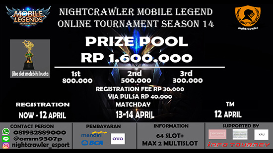 turnamen ml mole mobile legends nightcrawler season 14 april 2019 logo