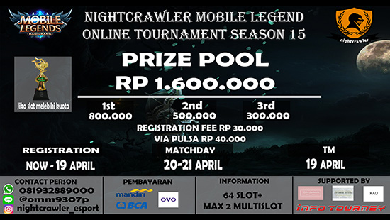 turnamen ml mole mobile legends nightcrawler season 15 april 2019 logo