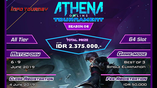 turnamen ml mole mobile legends athena season 6 juni 2019 logo