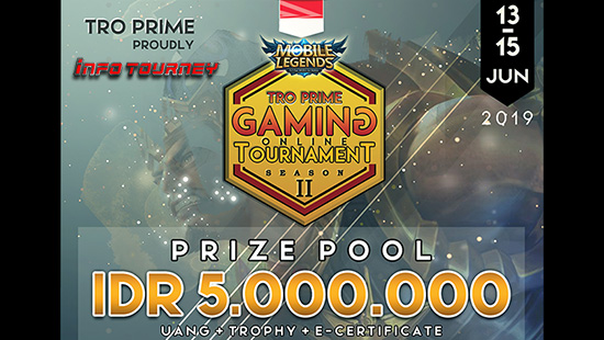 turnamen ml mole mobile legends top prime gaming season 2 juni 2019 logo
