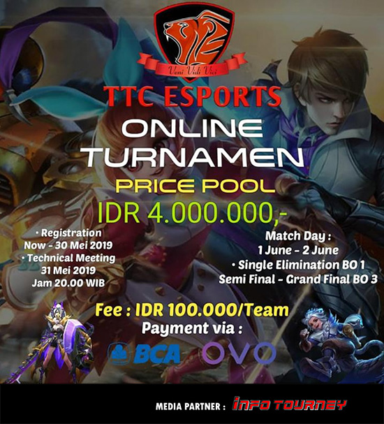 turnamen ml mole mobile legends ttc esports season 1 juni 2019 poster