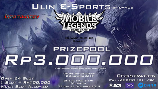 turnamen ml mole mobile legends desember 2019 ulin esports logo